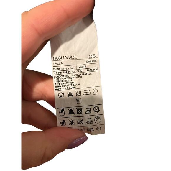 United Colors Of Benetton Sweater Womens One Size Multicolor Argyle Diamond Wool - Picture 7 of 7